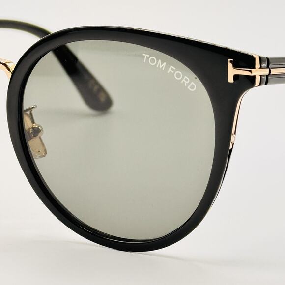 Tom Ford Sunglasses TF1244-K 01A Womens Black Round Frame Gray Lens 54-22-145 Tom Ford FT1244-K Sunglasses | Select Eyewear main image 3